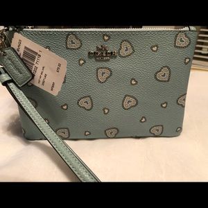 Coach Small with Western Heart Wristlet